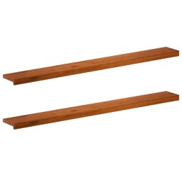 PARAPETY 2 SZT. BRĄZOWY 140 X 20 X 2 CM DĄB LITE