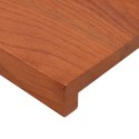 VidaXL Parapety 2 szt. brązowy 80 x 15 x 2 cm Dąb lite
