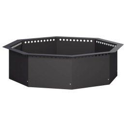 VidaXL Pierścień do ogniska Czarny 80 x 80 x 25 cm Stal