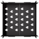 VidaXL Kominek Czarny 40 x 40 x 20 cm Stal