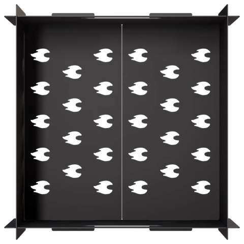 VidaXL Kominek Czarny 40 x 40 x 20 cm Stal
