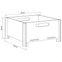 VidaXL Kominek Czarny 40 x 40 x 20 cm Stal