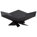 VidaXL Kominek Czarny 53 x 53 x 18,5 cm Stal