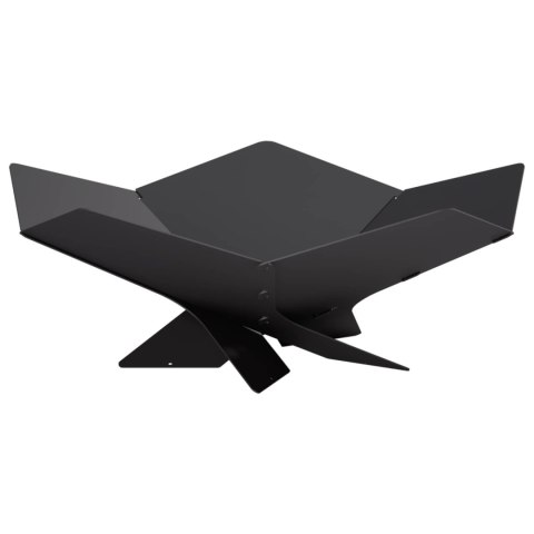VidaXL Kominek Czarny 53 x 53 x 18,5 cm Stal