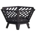 KOMINEK CZARNY 60 X 53 X 30 CM STAL