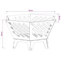 KOMINEK CZARNY 60 X 53 X 30 CM STAL