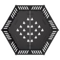 KOMINEK CZARNY 60 X 60 X 18 CM STAL