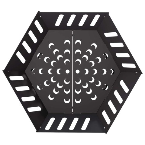 KOMINEK CZARNY 60 X 60 X 23 CM STAL