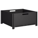 VidaXL Kominek Czarny 60 x 60 x 30 cm Stal