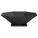 VidaXL Kominek Czarny 70,5 x 70,5 x 21,5 cm Stal