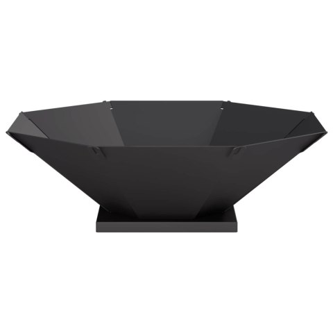 VidaXL Kominek Czarny 70,5 x 70,5 x 21,5 cm Stal