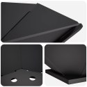VidaXL Kominek Czarny 70,5 x 70,5 x 21,5 cm Stal