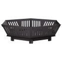 KOMINEK CZARNY 80 X 80 X 23 CM STAL