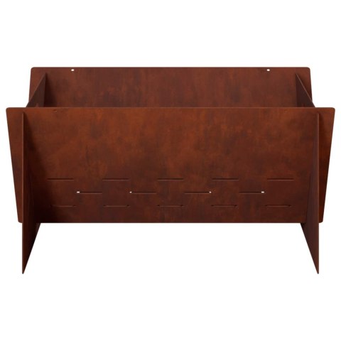 VidaXL Kominek Rdzawy 40 x 40 x 20 cm Stal kortenowska