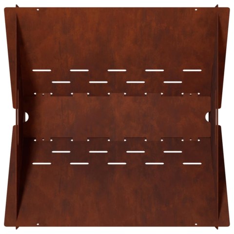 VidaXL Kominek Rdzawy 40 x 40 x 20 cm Stal kortenowska