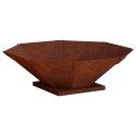 VidaXL Kominek Rdzawy 50 x 50 x 15,5 cm Stal kortenowska