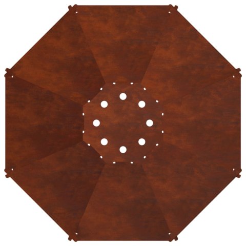 VidaXL Kominek Rdzawy 50 x 50 x 15,5 cm Stal kortenowska