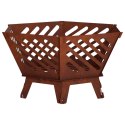 VidaXL Kominek Rdzawy 60 x 53 x 30 cm Stal kortenowska