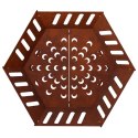 KOMINEK RDZAWY 60 X 60 X 23 CM STAL KORTENOWSKA
