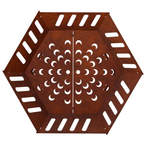 KOMINEK RDZAWY 60 X 60 X 23 CM STAL KORTENOWSKA