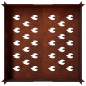 KOMINEK RDZAWY 60 X 60 X 30 CM STAL KORTENOWSKA