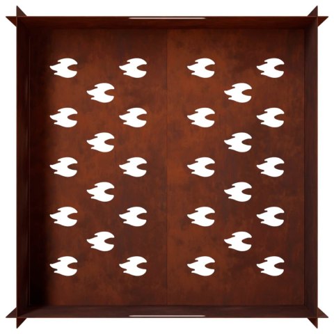 KOMINEK RDZAWY 60 X 60 X 30 CM STAL KORTENOWSKA
