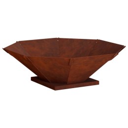 KOMINEK RDZAWY 70,5 X 70,5 X 21,5 CM STAL KORTENOWSKA