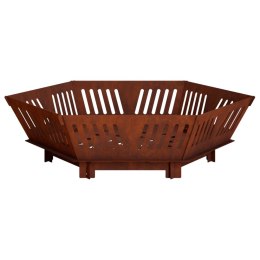 VidaXL Kominek Rdzawy 80 x 80 x 23 cm Stal kortenowska