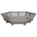 VidaXL Kominek Rdzawy 80 x 80 x 23 cm Stal kortenowska