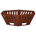 VidaXL Kominek Rdzawy 80 x 80 x 28 cm Stal kortenowska