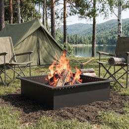 PIERŚCIEŃ DO OGNISKA CZARNY 90 X 90 X 25 CM STAL