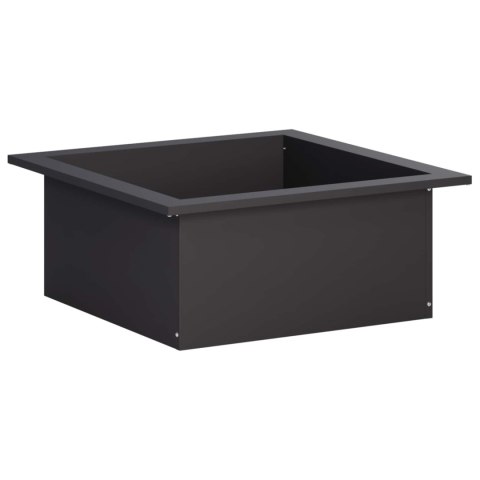 VidaXL Pierścień do ogniska Czarny 90 x 90 x 25 cm Stal