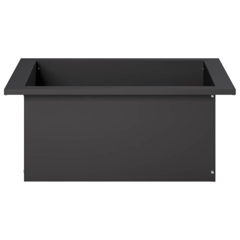 VidaXL Pierścień do ogniska Czarny 90 x 90 x 25 cm Stal