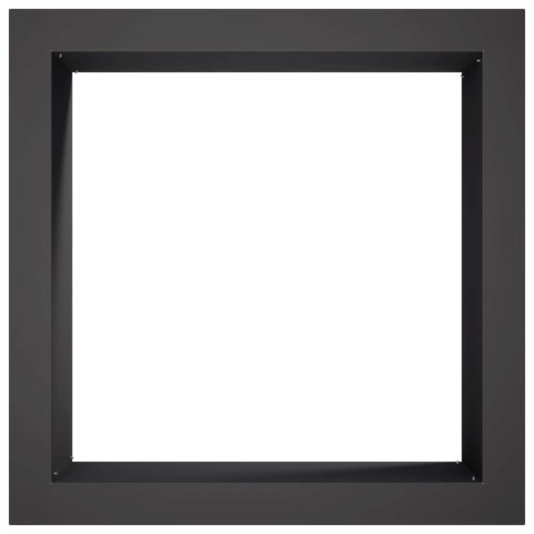 VidaXL Pierścień do ogniska Czarny 90 x 90 x 25 cm Stal