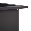 VidaXL Pierścień do ogniska Czarny 90 x 90 x 25 cm Stal