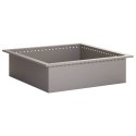 VidaXL Pierścień do ogniska Rdzawy 100 x 100 x 25 cm Stal kortenowska