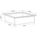 VidaXL Pierścień do ogniska Rdzawy 100 x 100 x 25 cm Stal kortenowska