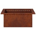 VidaXL Pierścień do ogniska Rdzawy 60 x 60 x 25 cm Stal kortenowska