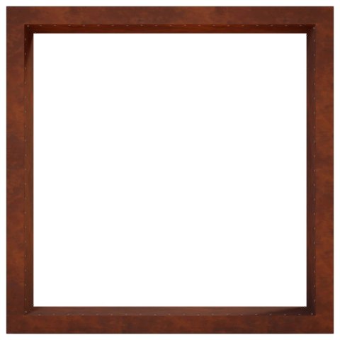 VidaXL Pierścień do ogniska Rdzawy 80 x 80 x 25 cm Stal kortenowska
