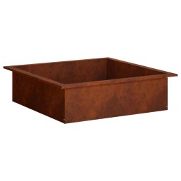 VidaXL Pierścień do ogniska Rdzawy 90 x 90 x 25 cm Stal kortenowska