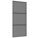 DRZWI PRZESUWNE 90 X 205 CM SZKŁO HARTOWANE I ALUMINIUM