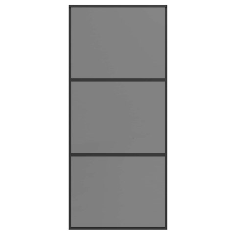 DRZWI PRZESUWNE 90 X 205 CM SZKŁO HARTOWANE I ALUMINIUM