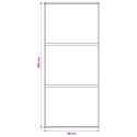 DRZWI PRZESUWNE 90 X 205 CM SZKŁO HARTOWANE I ALUMINIUM
