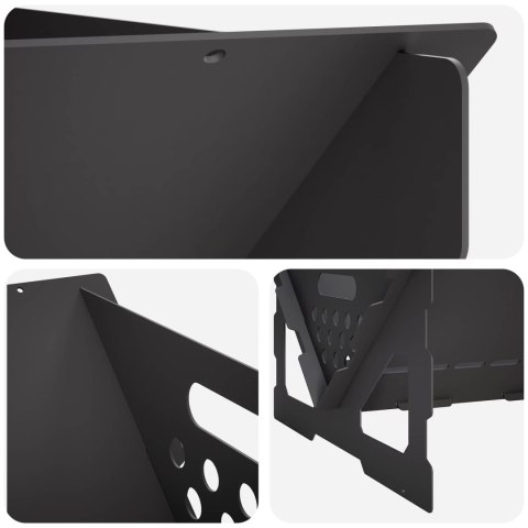 KOMINEK CZARNY 60 X 40 X 20 CM STAL