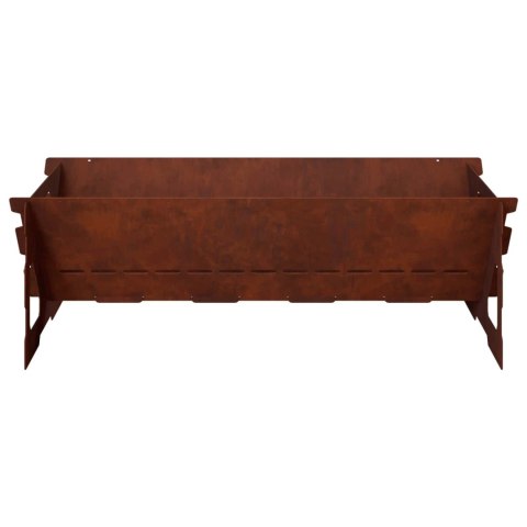 VidaXL Kominek Rdzawy 60 x 40 x 20 cm Stal kortenowska