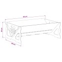 VidaXL Kominek Rdzawy 60 x 40 x 20 cm Stal kortenowska