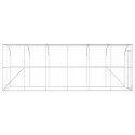 VidaXL Kurnik przy ścianie srebrny 600 x 150 x 215 cm Stal ocynkowana