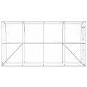 VidaXL Kurnik przy ścianie srebrny 600 x 150 x 215 cm Stal ocynkowana