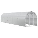 VidaXL Kurnik srebrny 1000 x 200 x 200 cm Stal ocynkowana