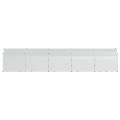 VidaXL Kurnik srebrny 1000 x 200 x 200 cm Stal ocynkowana